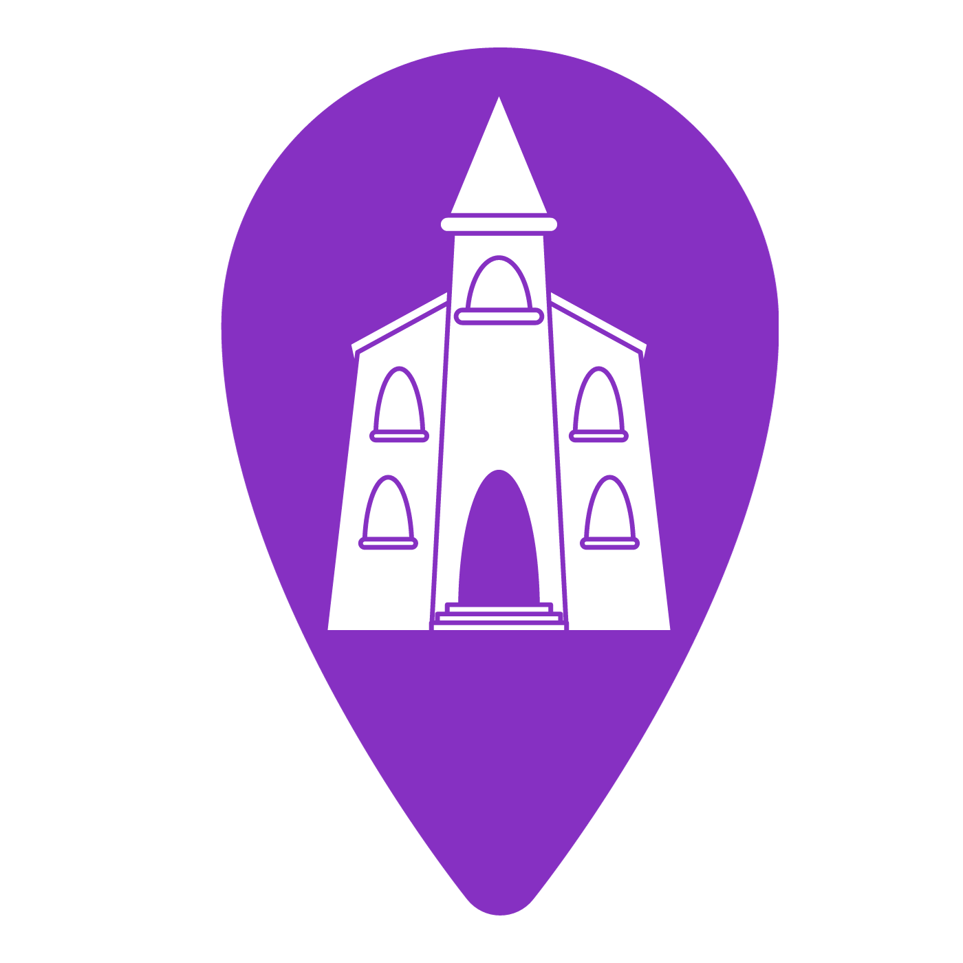 FC Map Pin Icon Purple